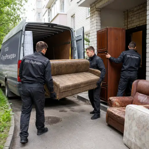 Вывоз старой мебели с грузчиками из квартиры или офиса
